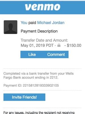 Fake Venmo Payment Template